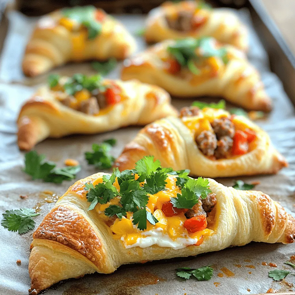 Rotel sausage and cream cheese crescents are tasty bites that everyone loves. This dish uses simple ingredients like sausage, cream cheese, and Rotel diced tomatoes. The blend of creaminess and spice makes it special. You wrap the filling in crescent roll dough and bake them until golden. The result is a warm, savory treat perfect for any occasion.