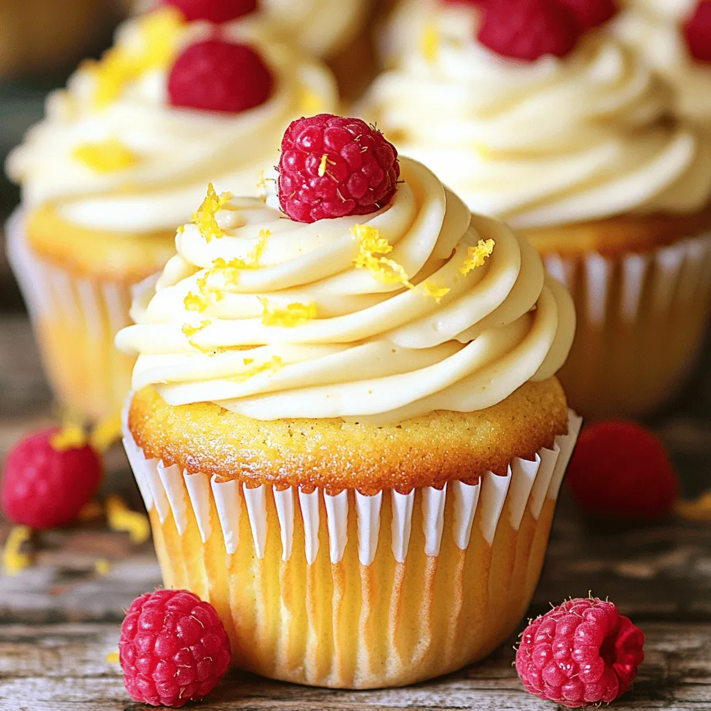 The magic of Raspberry Lemon Heaven Cupcakes lies in their fresh and vibrant ingredients. These cupcakes burst with the flavors of ripe raspberries and zesty lemons.