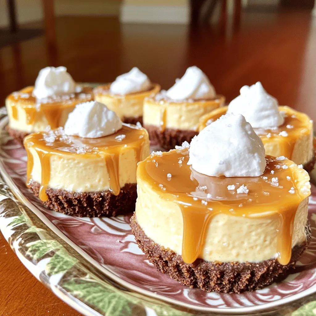 To make these irresistible mini cheesecakes, you need several key ingredients. The crust forms the base, giving a nice crunch. The filling adds flavor and creaminess.