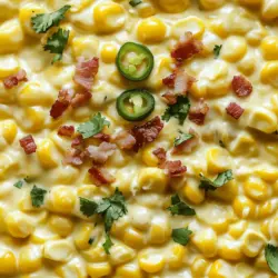 Introducing a delightful side dish that has taken gatherings and family meals by storm: Slow Cooker Jalapeno Popper Creamed Corn. This dish is an irresistible combination of sweet corn, creamy cheese, and a hint of spice that elevates any meal. Whether served at a barbecue, a holiday feast, or a cozy weeknight dinner, this creamed corn recipe brings a unique twist to the traditional corn dish that everyone loves.