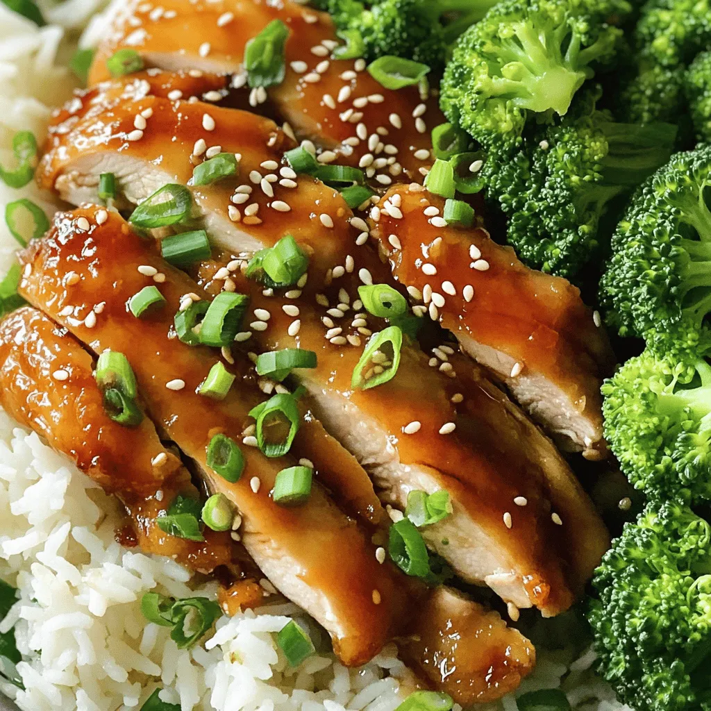 To make an easy chicken teriyaki recipe, you need simple ingredients. The main star is chicken thighs. I prefer boneless and skinless for tenderness. You will also need soy sauce, honey, and rice vinegar. These three give the dish its sweet and savory flavor.