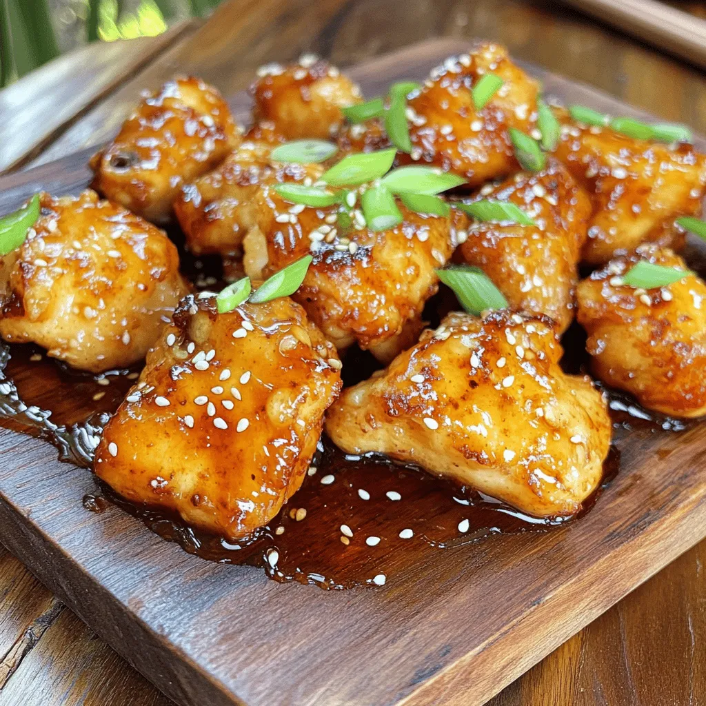 The crispy honey garlic chicken recipe needs simple, fresh ingredients. You start with 1 pound of chicken breast. Cut it into bite-sized pieces. This ensures even cooking and easy eating.