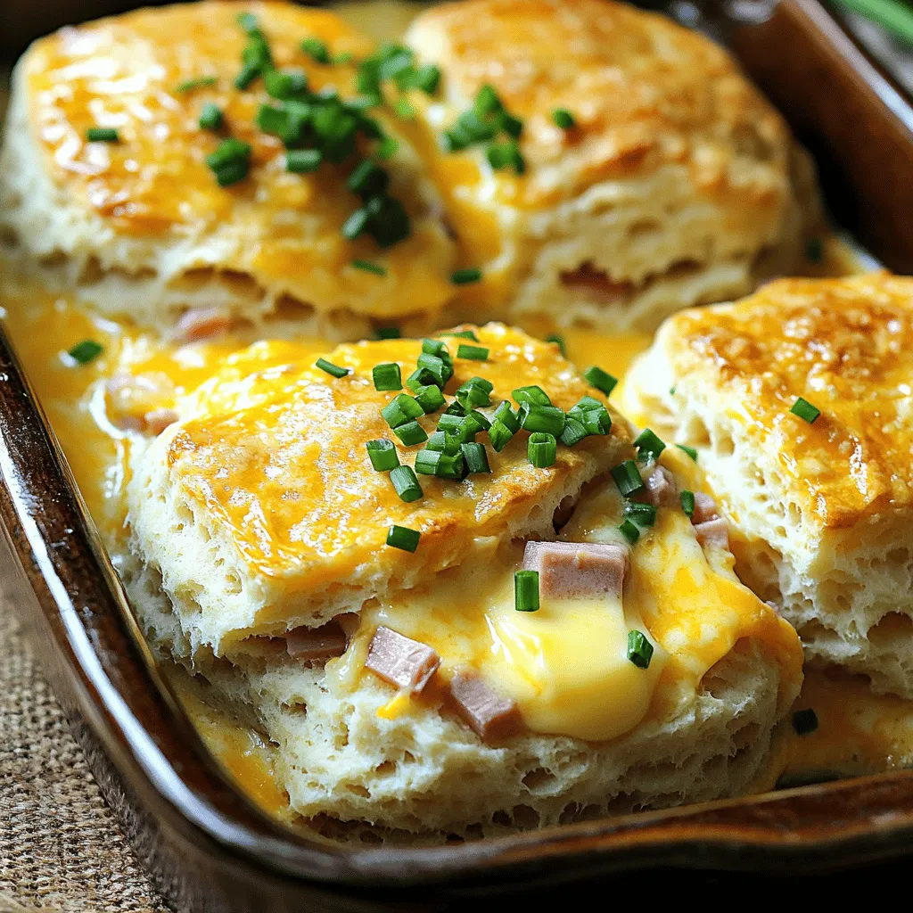 Ham and cheese butter swim biscuits are a warm, cheesy treat. They are unlike any biscuit you have tried. This recipe combines soft dough and rich flavors. The biscuits swim in melted butter, adding a unique touch.