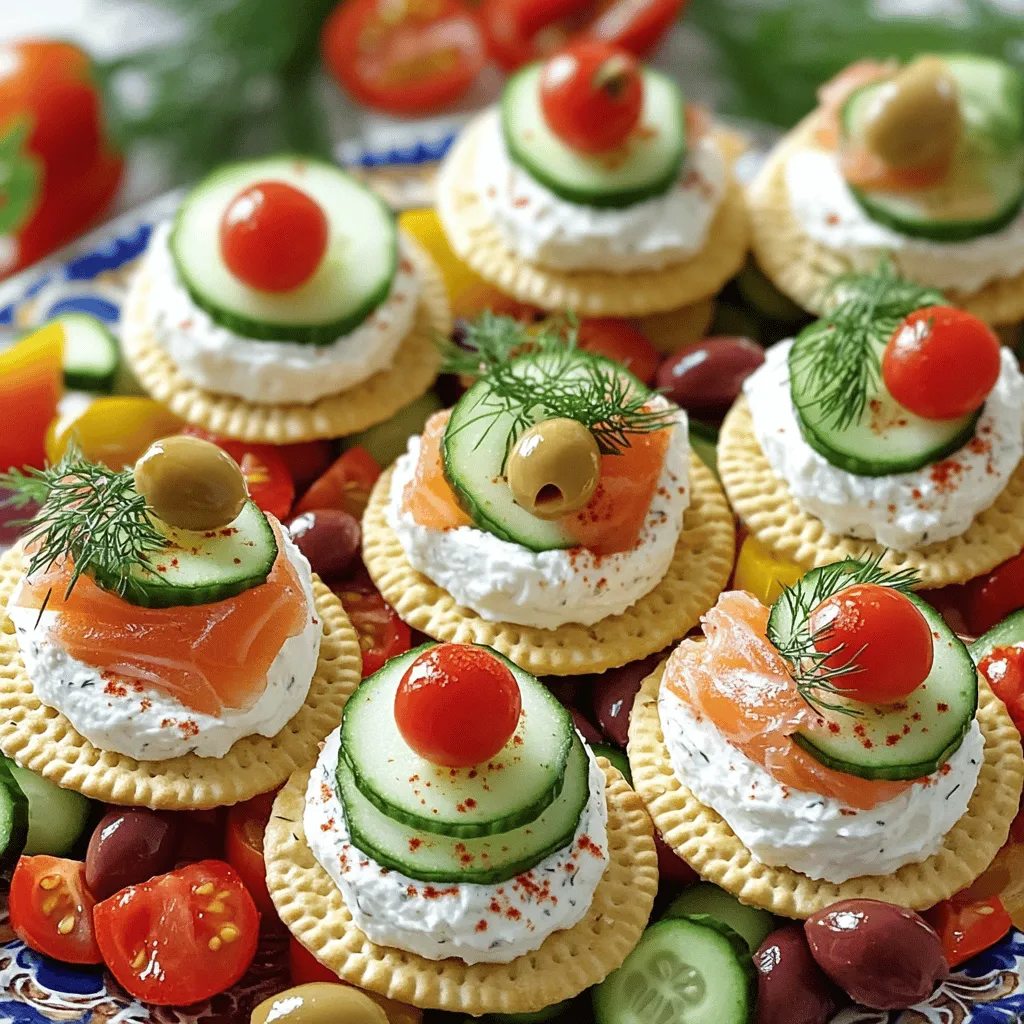 To make your crackers party sandwiches pop, think outside the box. Using unique fillings can excite your guests. You can add flavor by mixing cream cheese with herbs, spices, or veggies. For a twist, try adding sweet options, like honey or jam.