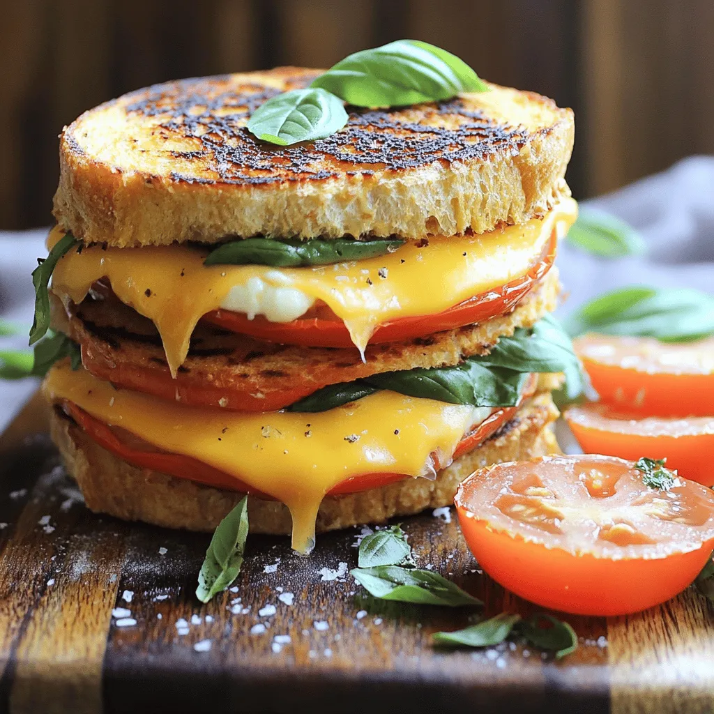 To make the triple decker grilled cheese recipe, you need simple and fresh ingredients. Here’s a list of what you need: