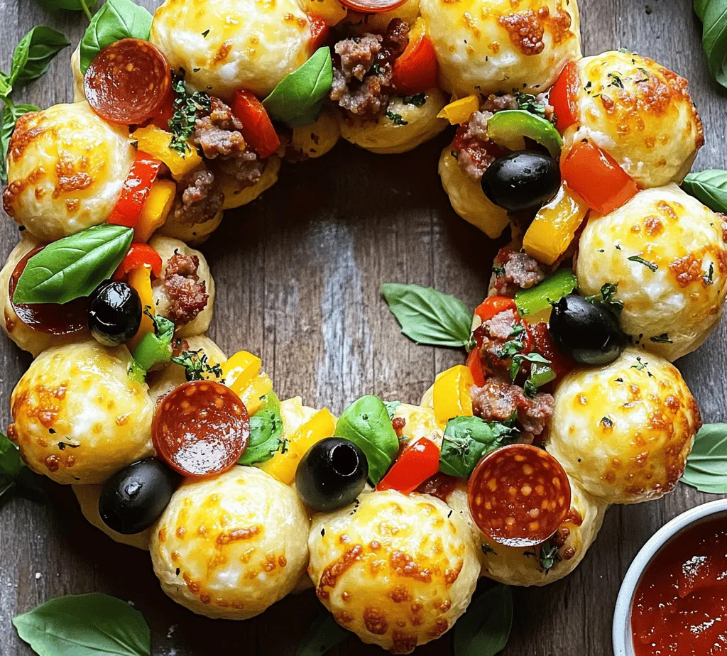 Creating a mouthwatering Pizza Bomb Wreath requires selecting quality ingredients that harmonize beautifully. Each component contributes to the overall flavor and texture of the dish, ensuring that every bite is a delightful experience. Let’s dive into the essential ingredients that make this recipe a standout: