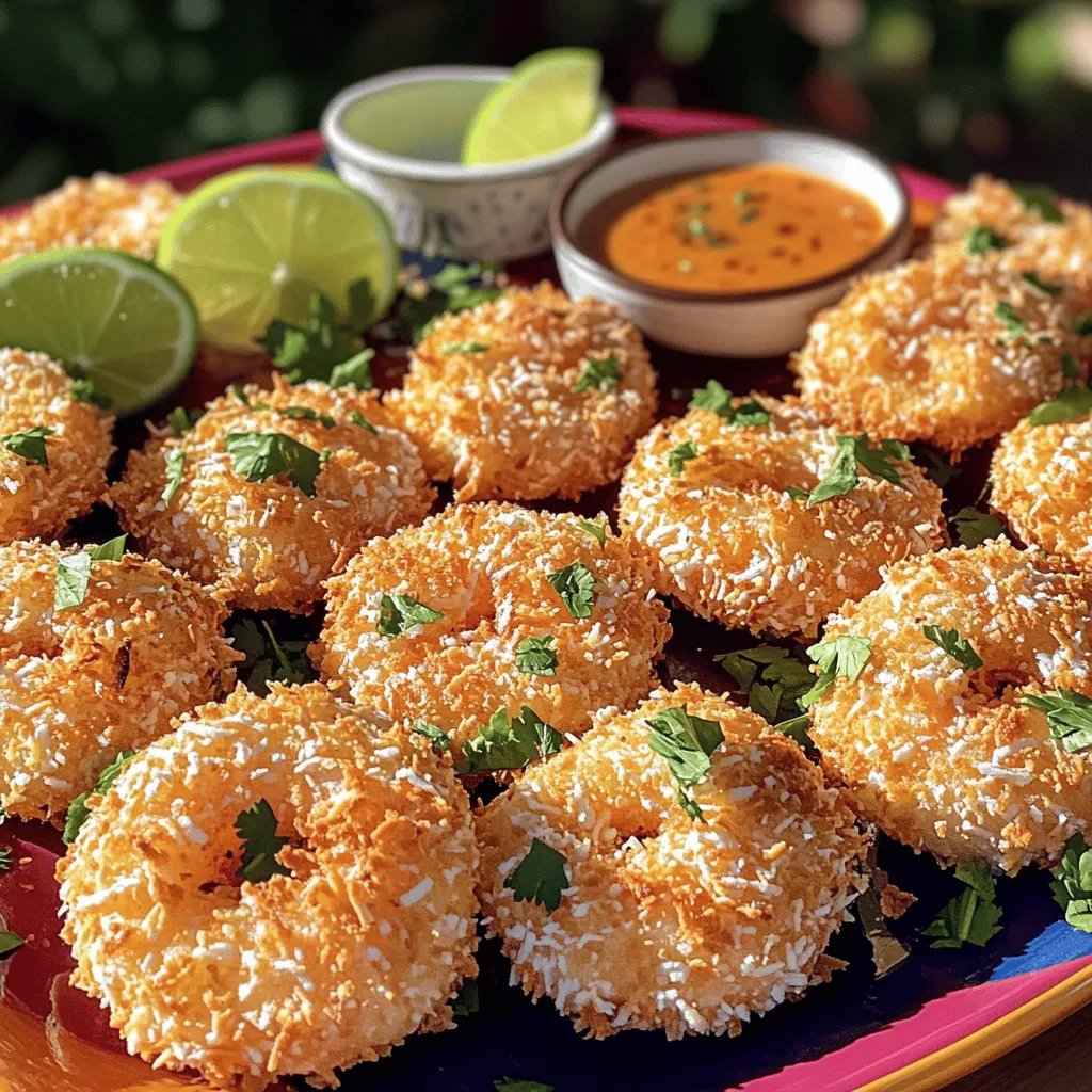 Crispy coconut-lime fried shrimp is a culinary adventure that transports your taste buds to a tropical paradise with every bite. This dish is a perfect embodiment of the delightful balance between sweetness and zest, combining the rich, creamy flavor of coconut with the bright, tangy notes of lime. Originating from various coastal and tropical cuisines around the world, shrimp is a beloved ingredient celebrated for its versatility and inherent sweetness. Whether served as an indulgent appetizer, a vibrant main course, or a standout dish at festive gatherings, these coconut-lime fried shrimp promise a delightful experience that captivates seafood lovers and culinary enthusiasts alike.