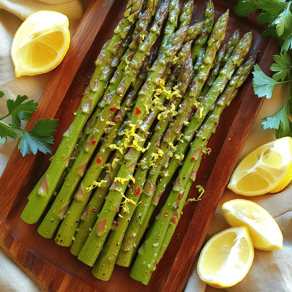 This lemon garlic asparagus recipe shines with bright flavors. The lemon adds fresh zest, while garlic gives depth. Together, they create a delightful taste that makes this dish stand out.