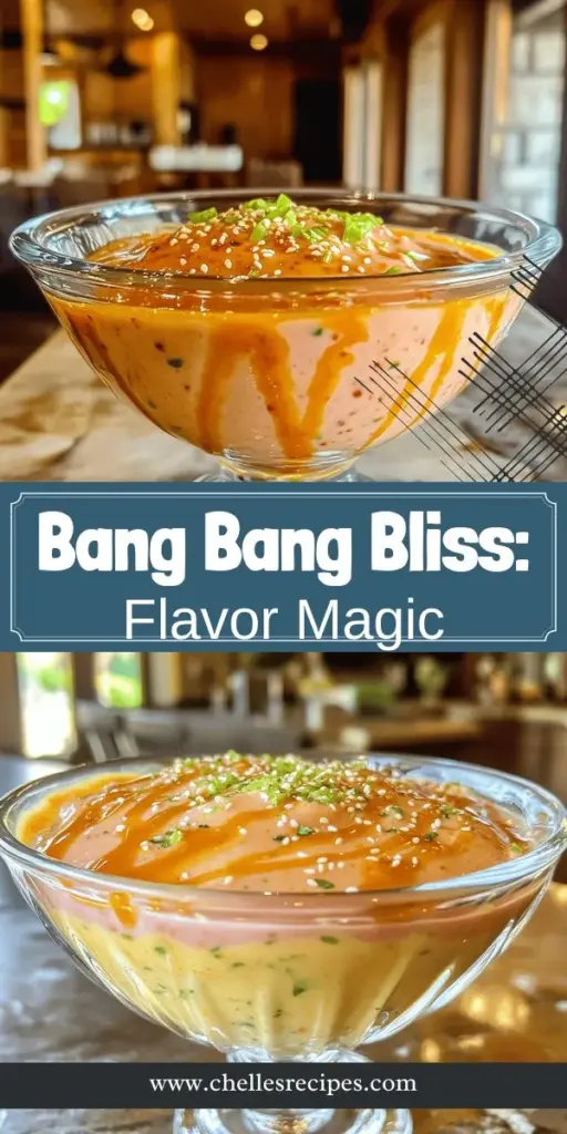 Elevate your meals with Bang Bang Bliss Sauce, the ultimate flavor boost that combines creamy, sweet, and spicy goodness! Perfect for dipping shrimp, drizzling over grilled meats, or adding a zesty kick to salads, this versatile sauce is a must-have in your kitchen. Learn how to make this delicious condiment with simple ingredients and customize it to your taste. Click through to explore the full recipe and transform your dishes today!