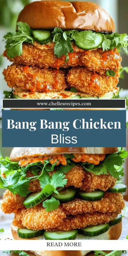 Discover the ultimate Bang Bang Chicken Sandwich recipe that will elevate your meal to new heights! This dish combines crispy chicken, a creamy and spicy Bang Bang sauce, and fresh toppings for a tantalizing flavor explosion. Whether you're planning a casual lunch or a dinner party, this sandwich is sure to impress your guests. Click to explore step-by-step instructions and learn how to create this flavorful delight at home. Don’t miss out on your next culinary adventure!