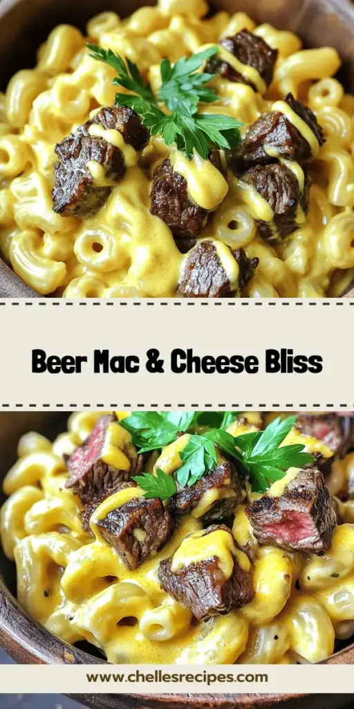 Indulge in the ultimate comfort food with my Savory Beer Mac and Cheese with Steak Bites recipe! This delicious blend of creamy cheese sauce and tender steak bites creates a dish you won't forget. Perfect for gatherings or cozy nights at home, this easy-to-follow recipe will impress your guests with its rich flavors. Click through to discover simple steps and tips for choosing the best beer to elevate your meal experience!