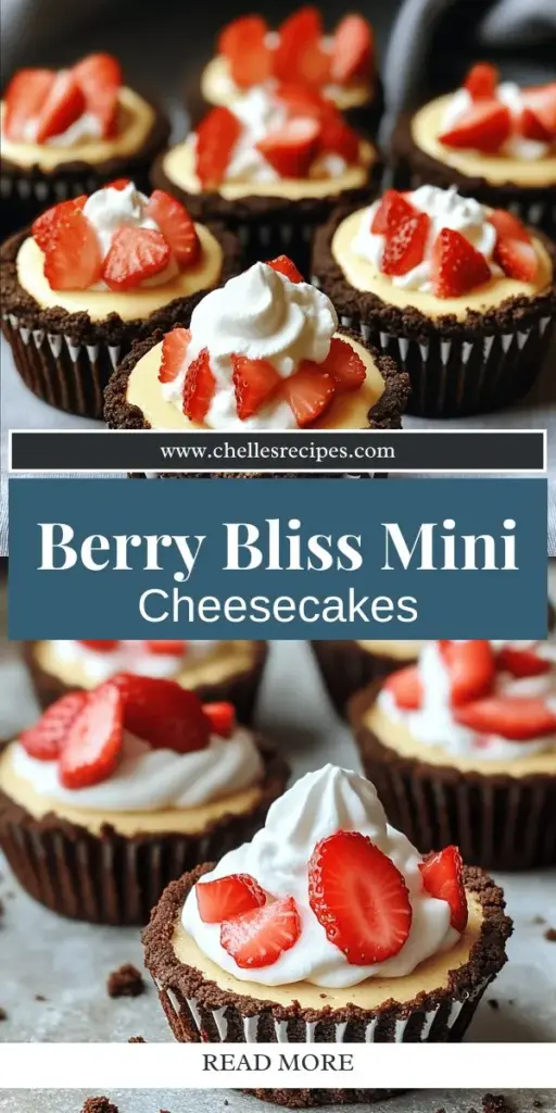 Indulge in the joy of baking with these delightful Chocolate Strawberry Mini Cheesecakes! Combining the rich taste of chocolate with the freshness of strawberries, these mini treats are perfect for any occasion. This easy-to-follow recipe will guide you through each step, offering tips for customization and presentation. Don't miss out on the fun—explore the full recipe and start creating these scrumptious delights today!