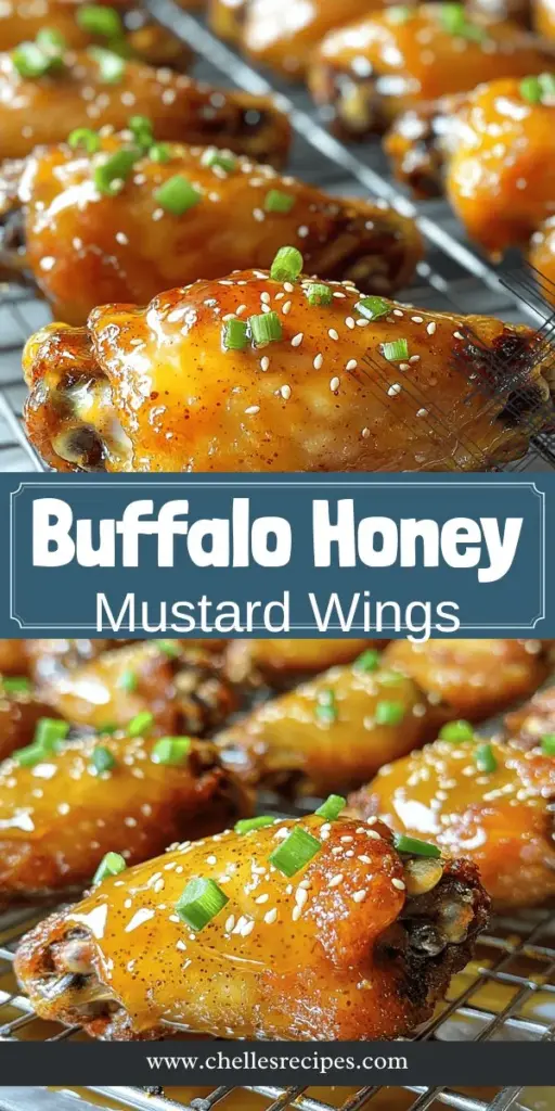 Savor the ultimate game day treat with Buffalo Honey Mustard Chicken Wings! This easy-to-follow recipe combines the zesty heat of Buffalo sauce with the sweet richness of honey mustard for a finger-licking delight that everyone will love. Perfect for parties or cozy dinners, these crispy wings are sure to impress. Ready to create a flavor explosion? Click through to discover the full recipe and make your next gathering unforgettable!