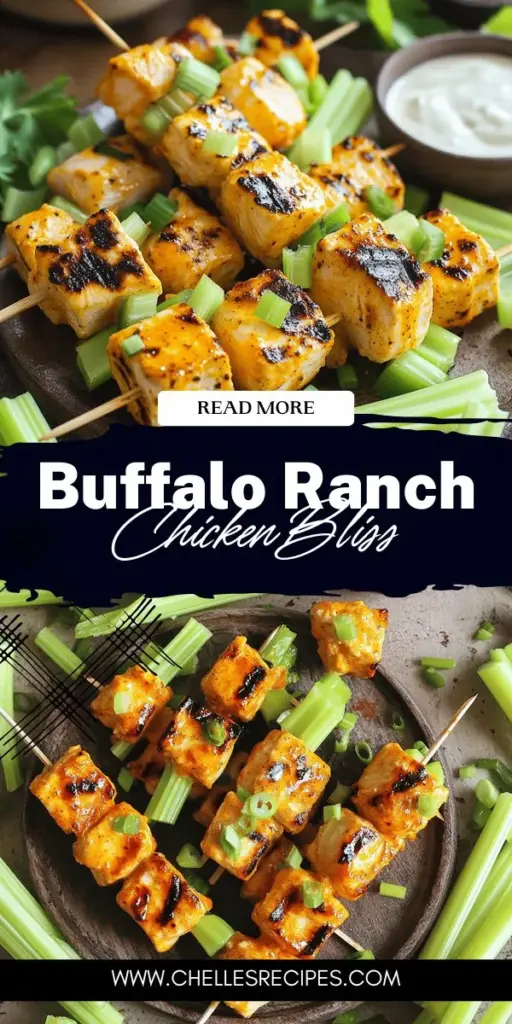 Spice up your next gathering with these irresistible Buffalo Ranch Chicken Skewers! This flavorful and easy recipe combines the tangy kick of buffalo sauce with creamy ranch dressing, making it a crowd-pleaser for any occasion. Perfect for barbecues, game days, or quick weeknight dinners, these skewers are customizable to fit your taste. Click through to explore the full recipe and impress your guests with this delicious dish that everyone will love!