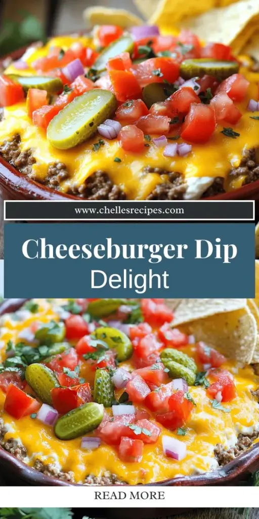 Satisfy your cravings with our irresistible Cheeseburger Dip, a creamy comfort food classic perfect for any gathering! This delicious dip combines the hearty flavors of a cheeseburger with creamy cheese, savory beef, and crunchy pickles. Easy to make and even easier to enjoy, it’s the ultimate game-day appetizer or cozy night snack. Click through to discover the full recipe and elevate your next party with this crowd-pleaser!