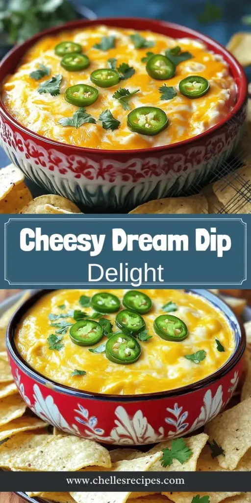 Cheese lovers, rejoice! Dive into the creamy goodness of Cheesy Dream Dip, the ultimate indulgence for any gathering. This delicious cheese dip combines sharp cheddar, mozzarella, and cream cheese for a rich, velvety texture that's perfect for dipping. Whether it's game day or a cozy movie night, this easy-to-make recipe will be a crowd favorite. Click through now to explore the full recipe and impress your guests with this cheesy delight!