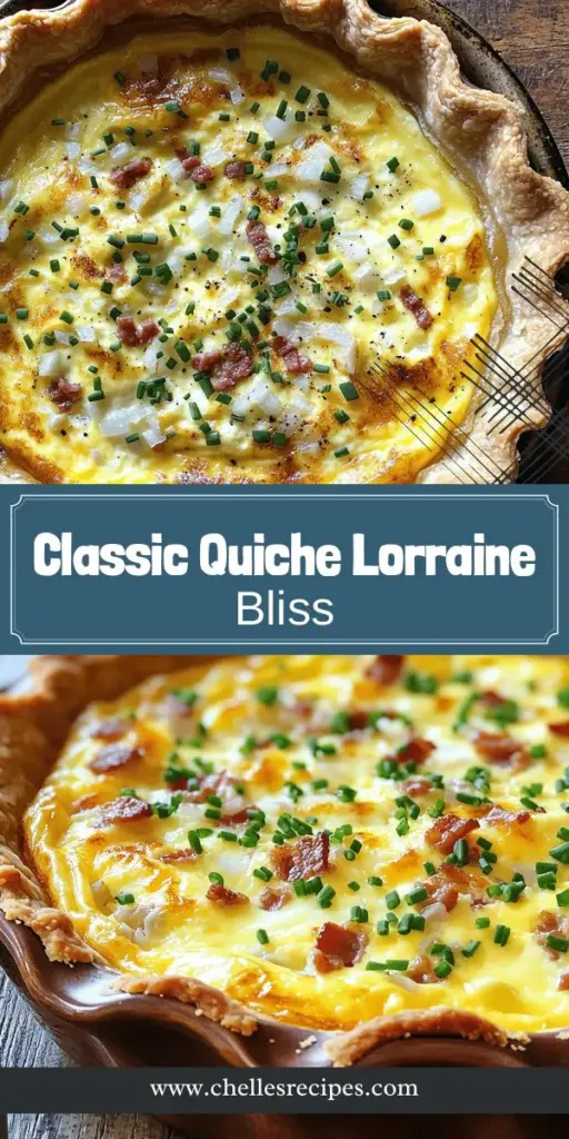 Elevate your cooking game with a classic Quiche Lorraine that's rich and flavorful! This delicious recipe features simple ingredients like eggs, cream, cheese, and bacon, making it easy to impress family and friends. Discover traditional preparation tips and tasty variations to suit any palate. Ready to unlock the tasty secrets of this iconic French dish? Click through to explore the full recipe and start your culinary adventure today!