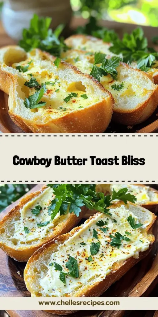 Discover the mouthwatering delight of Cowboy Butter Garlic Bread, a side dish that takes your meals to the next level! Perfectly toasted bread combines with a rich butter infused with garlic, herbs, and spices for an unforgettable flavor experience. Whether for barbecues, pasta nights, or gatherings, this simple recipe is sure to impress your guests. Click through to explore the full recipe and make this irresistible dish tonight!