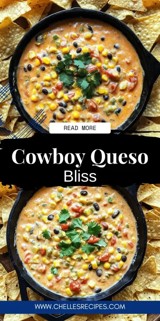 Dive into the delicious world of Cowboy Queso, a hearty Tex-Mex delight that's perfect for any gathering! This creamy cheese dip combines ground beef, black beans, and a medley of spices, making it a crowd-pleaser at parties or cozy nights in. Discover simple steps to create this irresistible dip and impress your family and friends. Don’t miss out on the fun—click through to explore the full recipe and elevate your snack game today!