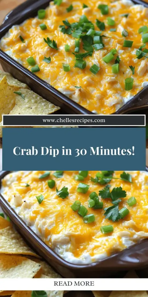 Looking for an easy and delicious appetizer? Crab dip delight is the perfect solution for any occasion! This creamy dip combines fresh crab meat with savory cheeses and tangy seasonings, all made in under 30 minutes. Discover essential ingredients, preparation tips, and creative serving ideas that will wow your guests. Click through now to explore the full recipe and elevate your gatherings with this irresistible treat!