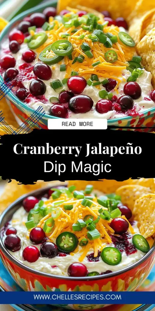 Elevate your gatherings with a deliciously vibrant Creamy Cranberry Jalapeño Dip that combines sweet tart cranberries, rich creaminess, and a spicy kick! Perfect for holiday parties, game days, or casual get-togethers, this dip is a crowd-pleaser that's as easy to make as it is impressive. Discover the simple recipe and impress your guests with a unique appetizer. Click through to explore the full recipe and tips for serving!