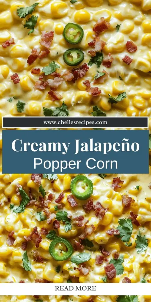 Elevate your mealtime with this delicious Slow Cooker Jalapeno Popper Creamed Corn recipe! This creamy, flavorful dish combines sweet corn, cheese, and a spicy kick from jalapenos, making it perfect for potlucks, barbecues, or cozy dinners at home. With minimal effort and maximum taste, just set it and forget it in your slow cooker. Click through to uncover this crowd-pleasing recipe that will impress family and friends alike!