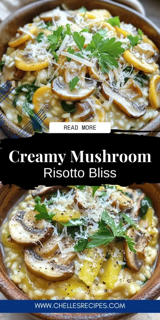 Indulge in the ultimate comfort food with this delicious mushroom risotto recipe! Discover the secrets to achieving a rich and creamy texture using Arborio rice and the perfect mix of mushrooms. Learn essential tips for cooking, customization options for dietary preferences, and serving suggestions that elevate your dish. Ready to impress at your next meal? Click to explore the full mushroom risotto recipe and start cooking today!