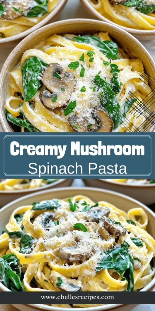 Savor the deliciousness of Creamy Mushroom and Spinach Pasta with this easy-to-follow recipe! Combining earthy mushrooms and fresh spinach in a rich, creamy sauce, this dish is perfect for busy weeknights or special gatherings. Discover the wholesome ingredients and tips for achieving peak flavor that make this pasta a nutritious treat you can enjoy guilt-free. Click to explore the full recipe and indulge in comfort food that delights!