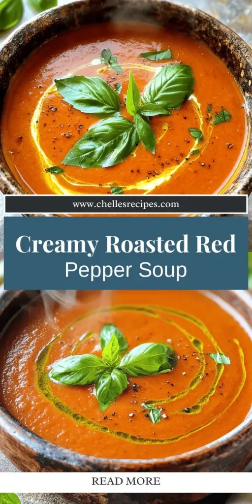 Indulge in the rich and comforting flavors of roasted red pepper soup with this easy recipe! Made with fresh ingredients like sweet red bell peppers, garlic, and creamy coconut milk, this soup is perfect for lunch or a cozy dinner. Discover how to blend these simple components into a delightful dish that will impress your guests or warm you on a chilly day. Click through to explore the full recipe and enjoy a bowl of goodness today!