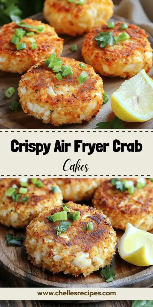 Indulge in the delightful flavors of crispy air fryer crab cakes with this easy recipe! Experience the perfect balance of a crunchy exterior and tender, juicy crab meat—all with less oil than traditional frying methods. Perfect as an appetizer or main dish, these crab cakes are not only healthy but also packed with protein and essential nutrients. Click through to explore step-by-step instructions and impress your family and friends with this seafood treat!