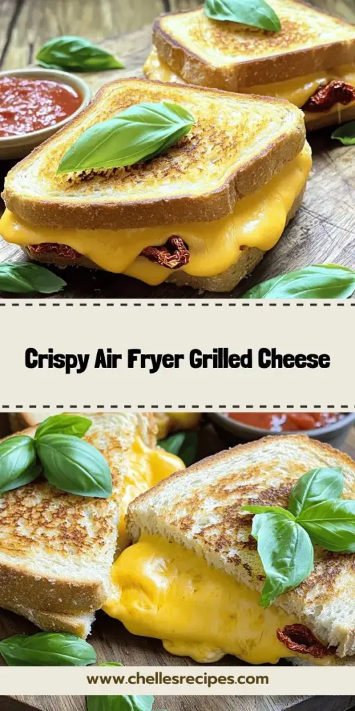 Satisfy your cravings with a crispy and flavorful air fryer grilled cheese! This ultimate guide reveals the best ingredients, step-by-step instructions, and delicious variations to elevate your classic sandwich. Whether you prefer sharp cheddar or unique toppings like pepper jack or spinach, there's a twist for everyone. Click through for tips and recipes that will make your grilled cheese a cheesy masterpiece for any occasion!