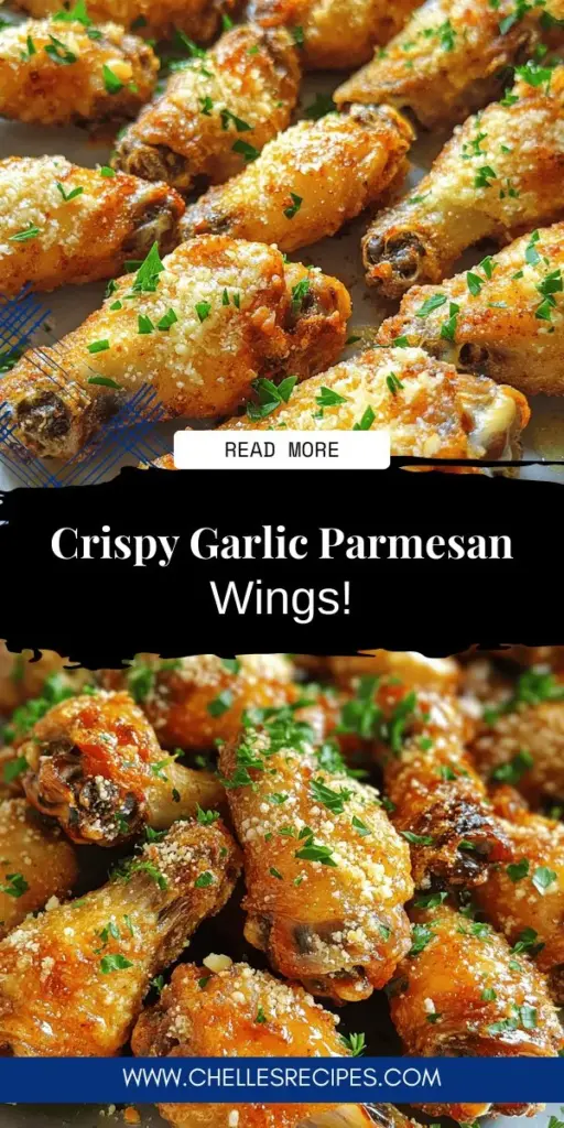 Indulge in the ultimate flavor with my Garlic Parmesan Wings recipe, perfect for any occasion! These crispy delights are easy to make and packed with delicious garlic and cheesy goodness. Discover tips for achieving the perfect crunch, versatile cooking methods, and exciting variations to try. Ideal for parties or family gatherings, these wings will be a crowd-pleaser. Click to explore the full recipe and elevate your wing game today!