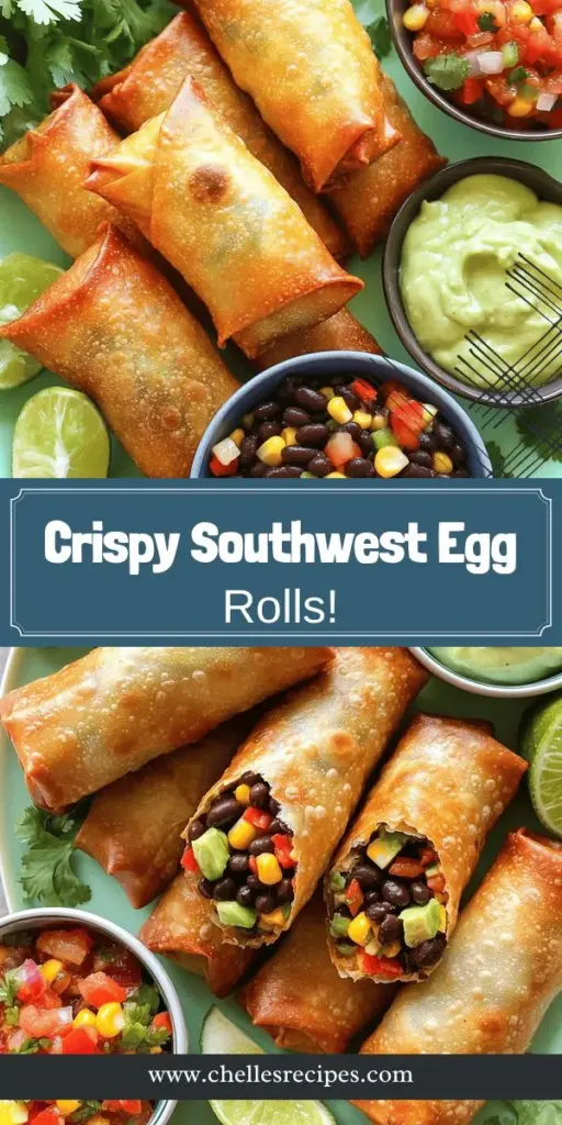 Looking for a crispy and flavorful snack? Discover how to make mouthwatering Air Fryer Southwest Egg Rolls that are easy and delicious! Packed with black beans, corn, and colorful peppers, these egg rolls are perfect for meal prep or gatherings. Learn the best techniques to achieve that golden-brown crunch and explore creative filling ideas. Click through for the full recipe and step-by-step guide to impress your family and friends with this tasty treat!