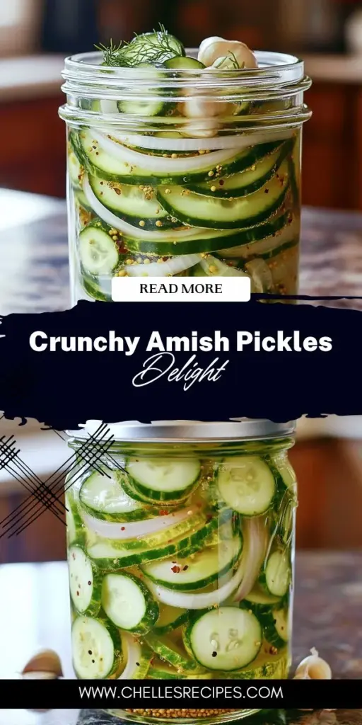 Discover the delightful crunch of Amish refrigerator pickles, a simple and flavorful treat that will elevate your meals! These easy-to-make pickles are not only a great way to use fresh cucumbers, but they also fit perfectly into a health-conscious lifestyle. With just a few ingredients and no canning required, you'll be enjoying homemade goodness in no time. Ready to spice up your snacking? Click through to explore the full recipe and learn how to make these delicious pickles today!