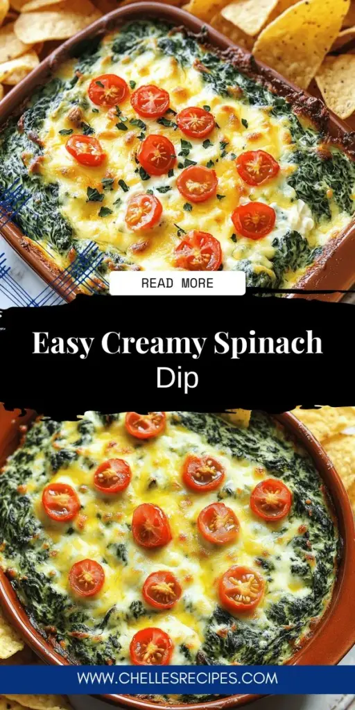 Looking to impress at your next gathering with a delicious and simple snack? Try this Easy Spinach Dip recipe that’s creamy, flavorful, and perfect for any occasion! With just a few ingredients like fresh spinach, cream cheese, and mozzarella, you’ll have a crowd-pleaser in no time. Follow the step-by-step guide for tips on preparation and customization. Click through to explore the full recipe and discover how to make this delightful dip today!