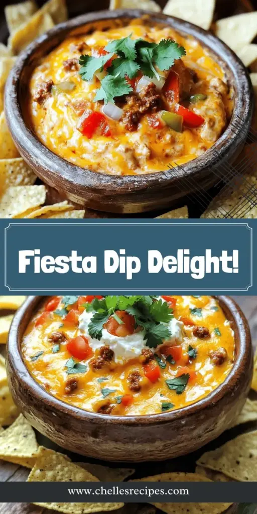 Dive into the ultimate party pleaser with Cheesy Fiesta Bliss, a creamy, delicious dip that's perfect for gatherings and cozy nights alike. Made with rich cheddar, cream cheese, juicy tomatoes, and flavorful chorizo, this recipe is packed with vibrant flavors that will have everyone coming back for more. Grab your tortilla chips and serve up this irresistible treat at your next event. Click through to discover how to make Cheesy Fiesta Bliss and elevate your entertaining game!