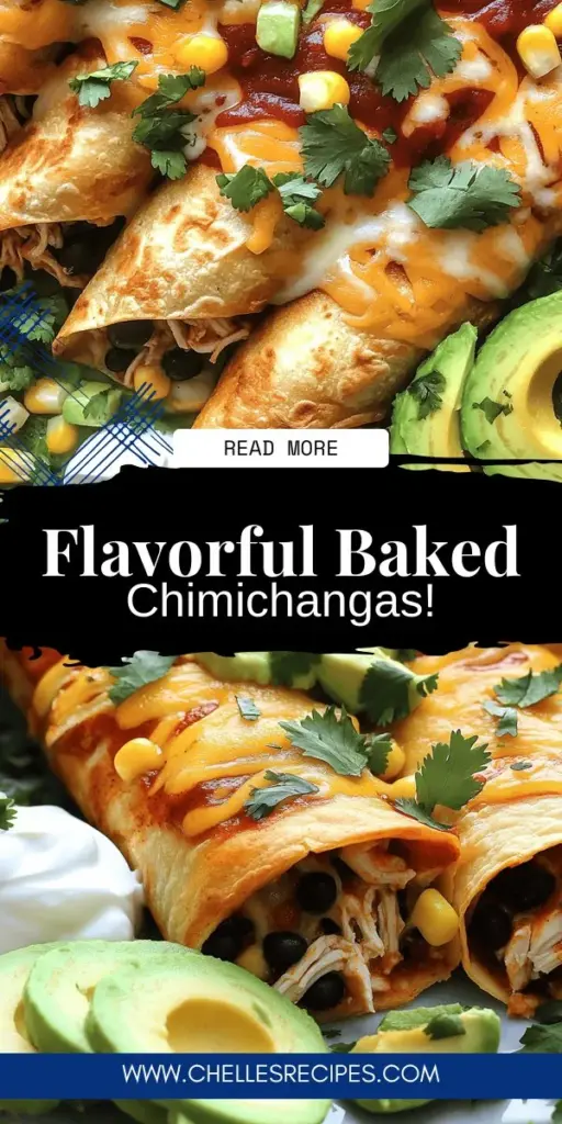 Discover the ultimate Baked Chicken Chimichanga recipe that’s both flavorful and easy to make! With simple ingredients like chicken, beans, corn, and spices, you can create a delicious dish everyone will love. Learn how to customize your chimichangas to fit any dietary preference and pair them with perfect sides for a well-rounded meal. Click through to explore the full recipe and elevate your dinner game tonight!