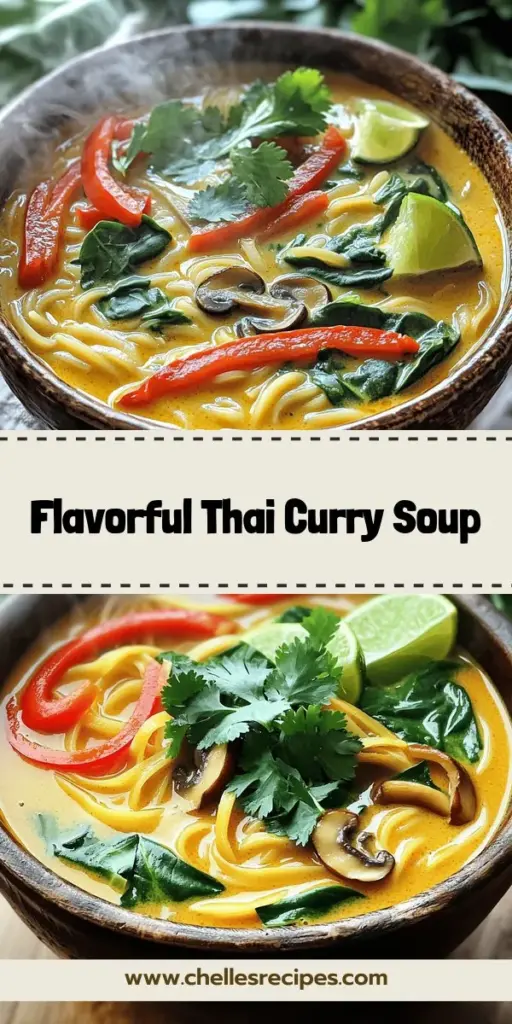 Savor the incredible flavors of Thai Curry Noodle Soup with this easy recipe that you can make at home! Discover how to select authentic ingredients, customize your soup, and achieve that perfect balance of spice and creaminess. Whether you're a noodle lover or craving a comforting meal, this guide provides simple steps and expert tips. Click through now to explore the full recipe and start cooking a delicious bowl today!