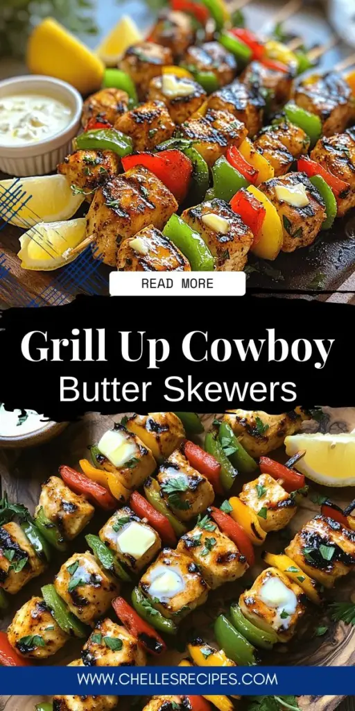 Sizzle up your summer with Cowboy Butter Chicken Skewers—an unforgettable grilling adventure! This easy recipe combines tender chicken and a rich, herb-infused buttery marinade, perfect for any outdoor gathering. Whether you're hosting a barbecue or enjoying a casual meal, these flavorful skewers will impress everyone at the table. Click through to discover the full recipe and bring deliciousness to your next event! Enjoy the grilling experience with friends and family!