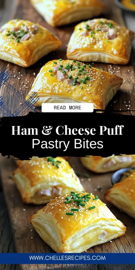 Indulge in the irresistible flavors of savory ham and cheese puff pastry bites that are perfect for any occasion. This simple recipe combines flaky puff pastry with rich ham, creamy cheeses, and a touch of Dijon mustard for a deliciously satisfying snack. Easy to prepare and sure to impress, these bites are ideal for parties or cozy nights at home. Click through for step-by-step instructions and bring a taste of gourmet cooking to your kitchen today!