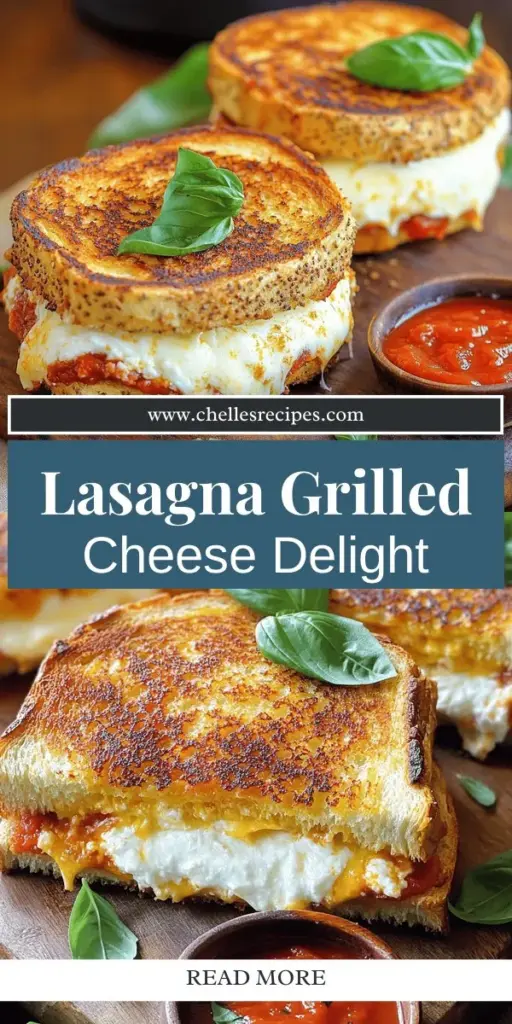 Experience a delicious twist on comfort food with our Lasagna Grilled Cheese Recipe! This mouthwatering fusion combines the cheesy layers of lasagna with the crispy goodness of a grilled cheese sandwich, making it perfect for busy weeknights or cozy gatherings. With simple ingredients like ricotta, mozzarella, and marinara, you can whip up this satisfying meal in no time. Click through for step-by-step instructions and make mealtime fun and flavorful!