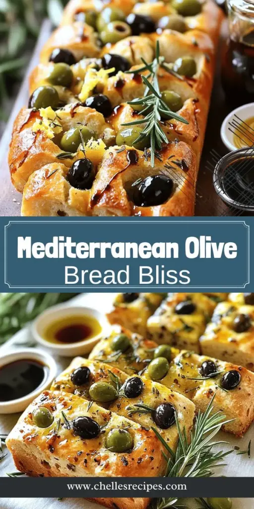 Discover the joy of baking Mediterranean Delight Olive Bread! This easy recipe combines rich flavors from olives, extra virgin olive oil, and fresh herbs for a deliciously aromatic loaf. Perfect as a side dish or enjoyed on its own, this bread elevates any meal. Whether you're a novice or a seasoned baker, follow our step-by-step guide to create a delightful homemade treat. Click through for the full recipe and bring a taste of the Mediterranean to your kitchen!