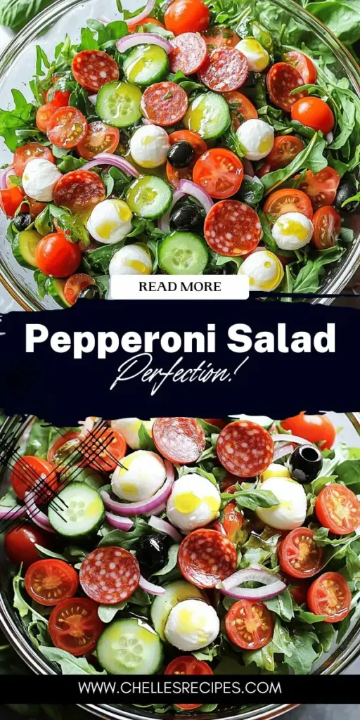 Discover the joy of making a flavorful Pepperoni Salad that's perfect for any occasion! This simple recipe guides you through selecting the best ingredients, including quality pepperoni, fresh greens, and vibrant veggies. Explore creative variations to suit your taste, and learn how to style this dish for gatherings. It's both quick and satisfying, making it an excellent choice for appetizers or casual meals. Click to dive into the full recipe and impress your friends!