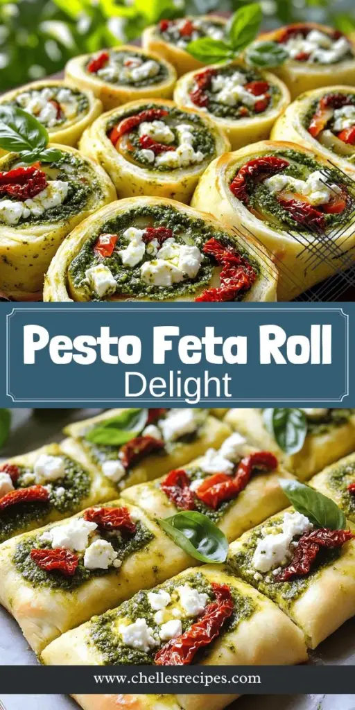 Experience the deliciousness of Pesto Feta Rolls with this easy recipe that brings vibrant flavors to any gathering. These rolls combine creamy feta, aromatic basil pesto, and sweet sun-dried tomatoes, making them irresistible warm or cold. Perfect as a snack, appetizer, or picnic treat, they are quick to prepare and packed with flavor! Click through to explore the full recipe and impress your friends and family with this delightful dish.