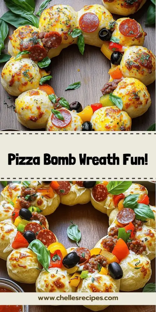 Elevate your pizza game with the fun and festive Pizza Bomb Wreath! This innovative twist on traditional pizza combines gooey cheese, savory toppings, and customizable fillings, making it perfect for gatherings and family meals. Discover step-by-step preparation tips, ingredient suggestions, and creative ways to serve this shareable dish. Click through to explore the recipe and impress your guests with a tasty centerpiece that everyone will love!