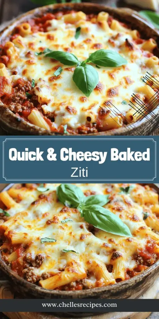 Discover how to make the perfect easy baked ziti that your family will adore! This simple recipe features ziti pasta, savory meat, and a blend of creamy cheeses that create a delightful dish perfect for any dinner. Learn the key ingredients, preparation steps, and tips for perfecting your baked ziti. Click to explore the full recipe and make mealtime a breeze with this cheesy comfort food! Enjoy a delicious dinner tonight!