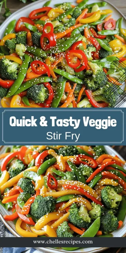 Looking for a quick and healthy meal? Try the Easiest Vegetable Stir Fry! This recipe is packed with vibrant veggies like broccoli, bell peppers, and snap peas, delivering rich flavors and essential nutrients. With simple techniques and a few key ingredients, you can whip up a delicious dish in no time. Click through for the full recipe and discover how to make your weeknight dinners exciting and stress-free!