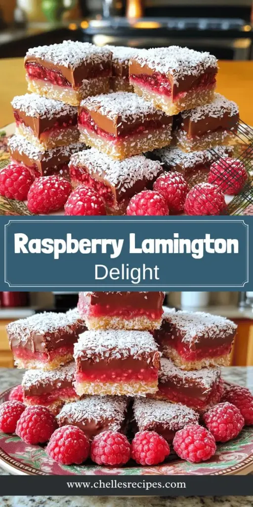 Indulge your sweet tooth with our easy Raspberry Lamingtons recipe! These delightful treats combine soft sponge cake with fresh raspberries, dipped in chocolate and rolled in coconut for a burst of flavor. Perfect for any occasion, our guide shares essential ingredients, step-by-step instructions, and fun variations to suit any taste. Click through to discover how to impress your family and friends with this irresistible dessert!