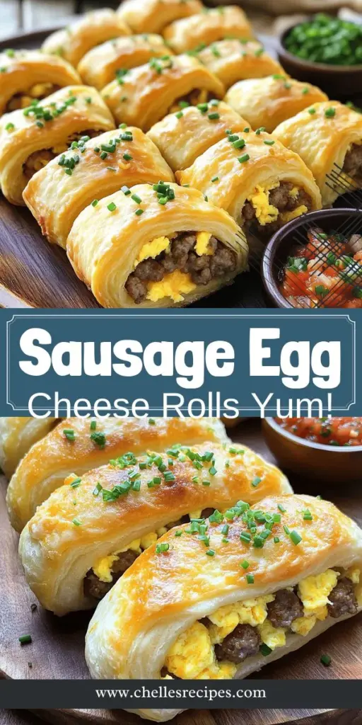 Start your mornings right with these mouthwatering Sausage Egg and Cheese Breakfast Rolls! Perfect for busy days or leisurely brunches, these rolls combine savory sausage, fluffy eggs, and melty cheese wrapped in flaky crescent dough. Learn how to customize this easy recipe to suit your tastes and impress your guests. Click through to discover step-by-step instructions and tips for the ultimate breakfast treat that everyone will love!