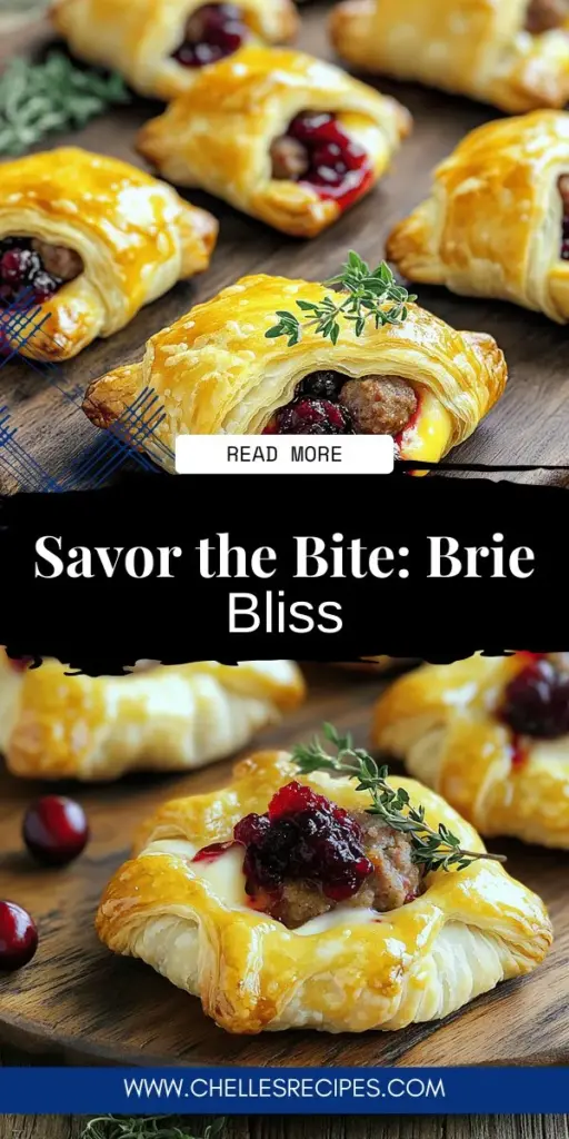 Savor the delicious combination of Sausage Cranberry Brie Bites, the perfect appetizer for any gathering! These irresistible treats boast a rich filling of savory sausage, creamy brie, and sweet-tart cranberry sauce, all wrapped in flaky puff pastry. Ideal for holiday parties or casual get-togethers, this simple recipe will impress your guests and elevate your entertaining game. Click to explore the full recipe and make these mouthwatering bites today!